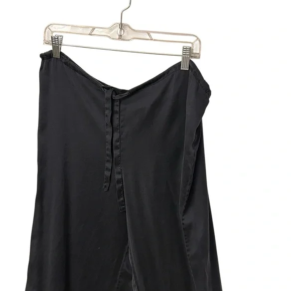 SOMA Intimates Silk Drawstring Pajama Pants Side Leg Navy Blue  Size XL - Picture 2 of 8